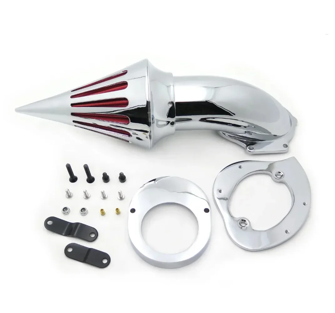 Motorcycle Air Cleaner Kits Intake Filter for 1986-2016 Yamaha Vstar V-Star 650 All Year CHROME