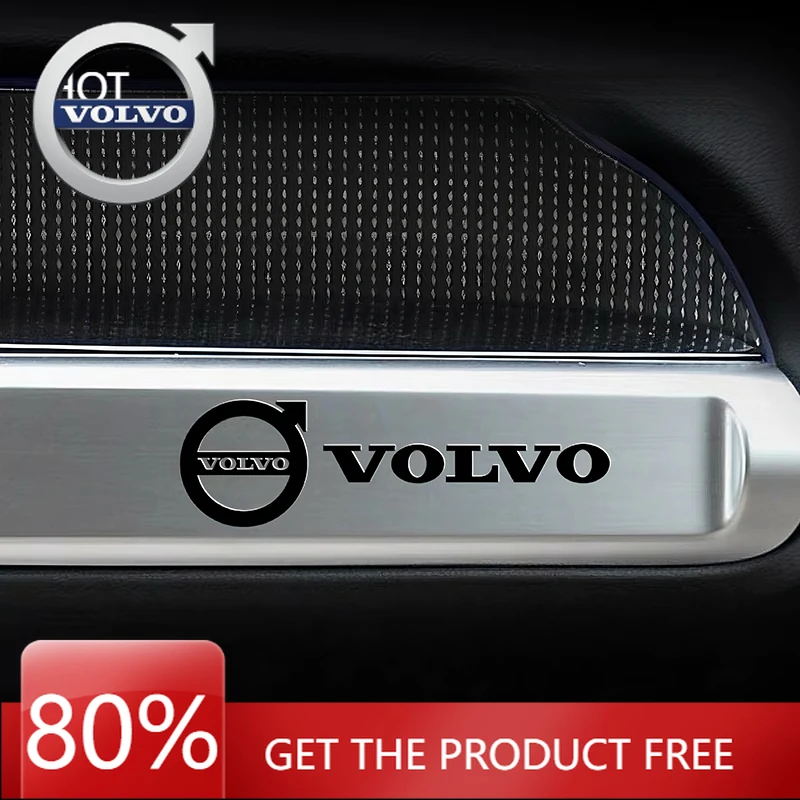

Эмблемы 2026 Новые для Volvo 5 шт. алюминиевые металлические наклейки для стайлинга автомобилей для Volvo Polestar AWD V50 S60 XC60 S40 XC40 XC90 V60