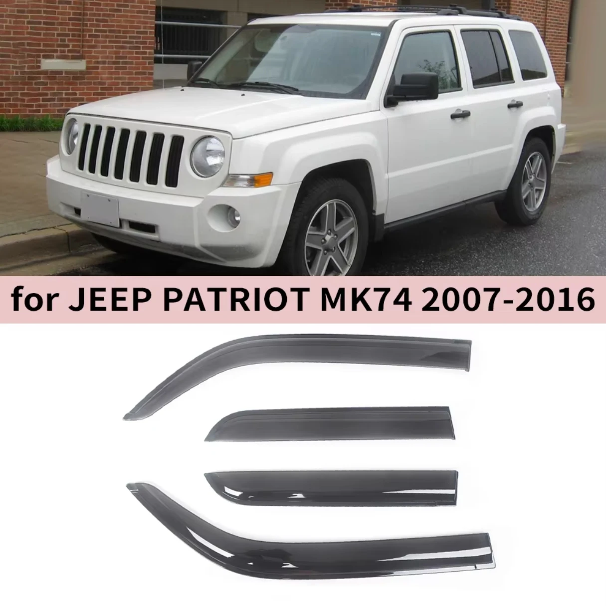 

Для Jeep PATRIOT 2007 2008 2009 2010 2011 2012 2013 2014 2015 2016 ветровые дефлекторы дождевики дверной вентилятор оконный козырек