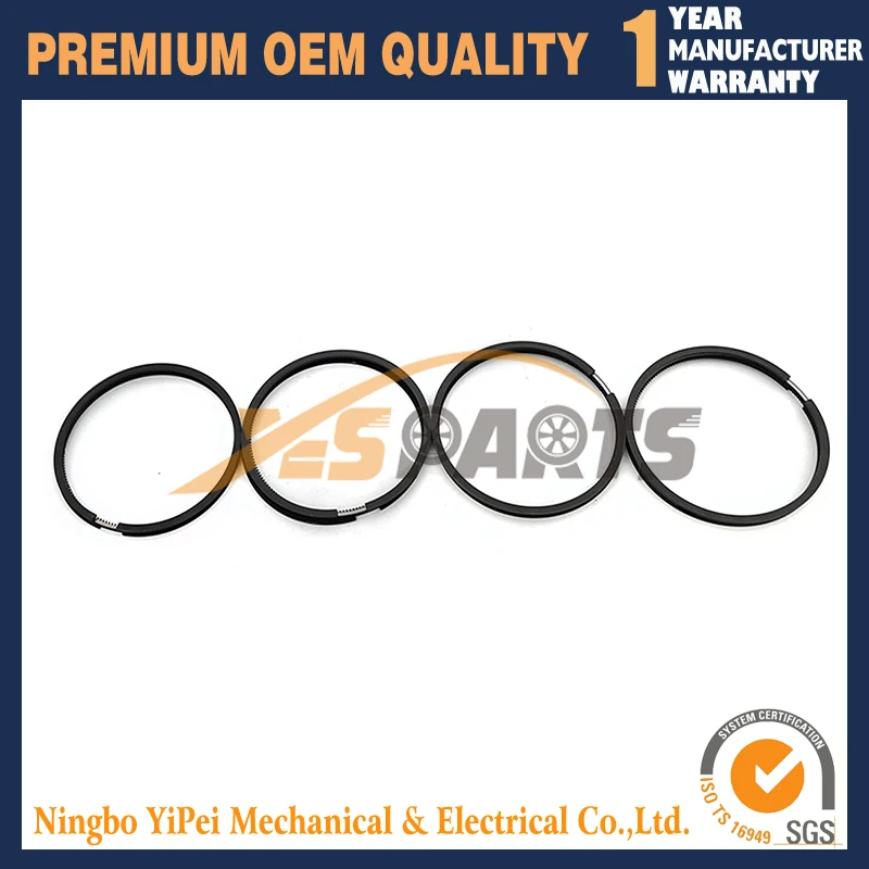 

4 sets 4TNE98 Piston Ring STD 98*2HK+2+3 For Yanmar Engine