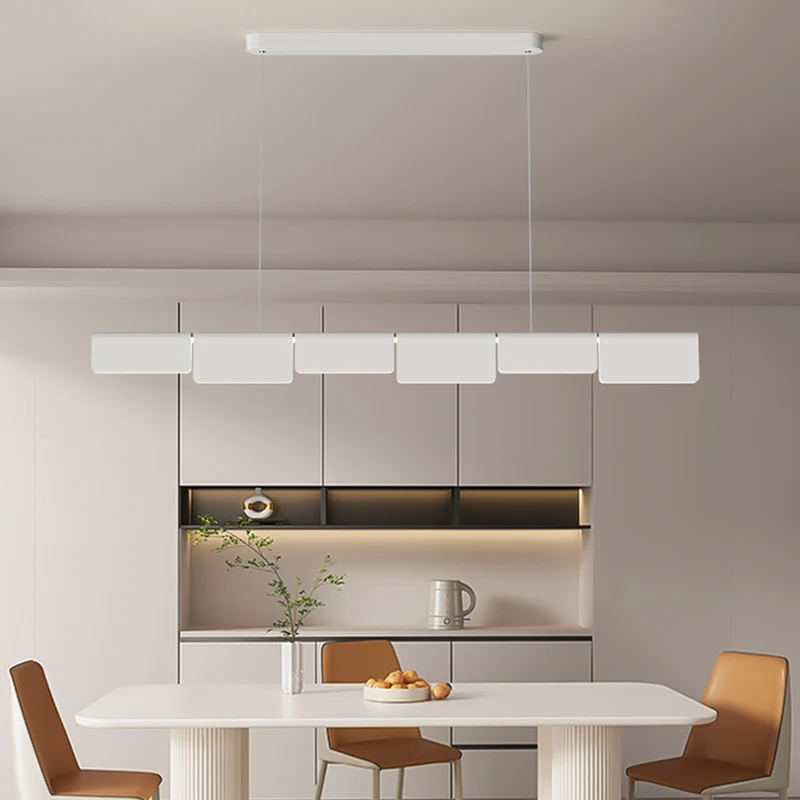 Full Spectrum One-word Lamp Nordic Minimalist Restaurant Pendant Lights Modern Simple Light Luxury Designer Table Chandelier