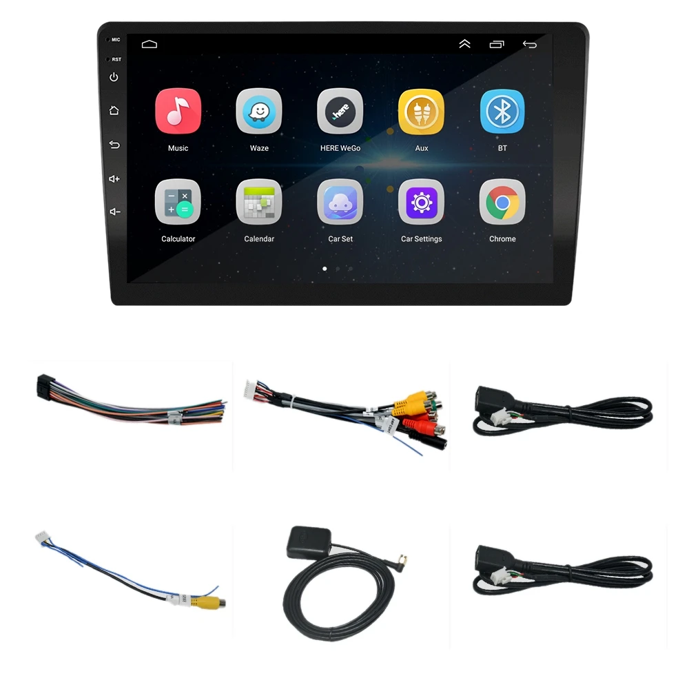 

9Inch Android 9.1 Car Radio 1024X600 GPS Navigation Bluetooth USB Player 1G DDR3 + 16G NAND Memory Flash