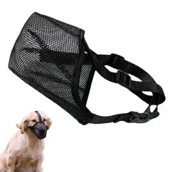 Pet Mouth Cover Dog Muzzle Soft Mesh Covered Mouth Guard For Dogs Adjustable Mouth Muzzle Anti-bite For Small Medium Large Dogs