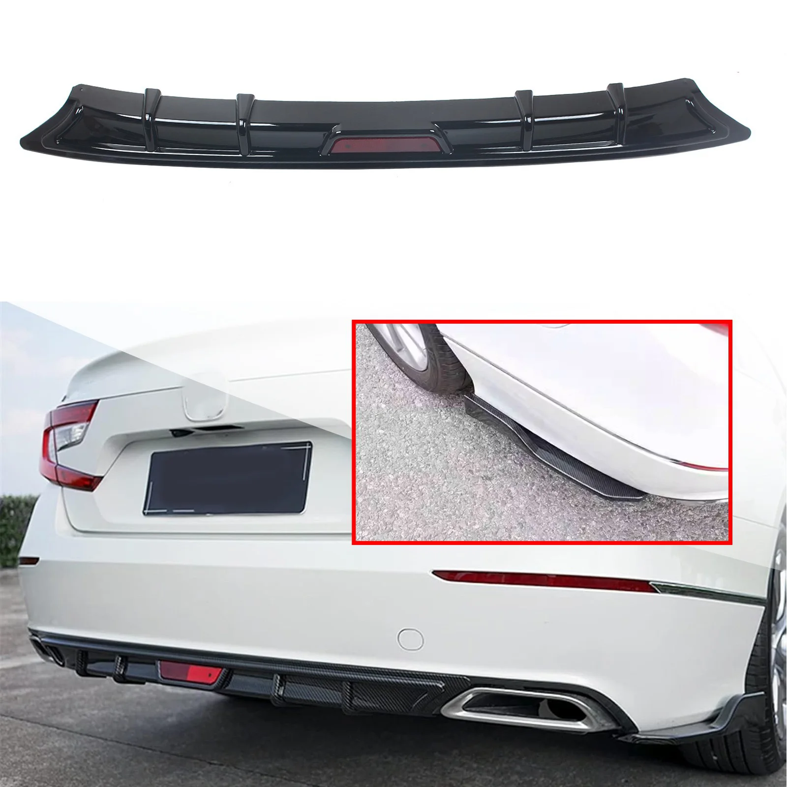 

Для Honda Accord 10-го поколения Accord 2018-2022 года, все 4-дверные модели седана, передний бампер, передняя губа, комплект передней лопати, совместимый