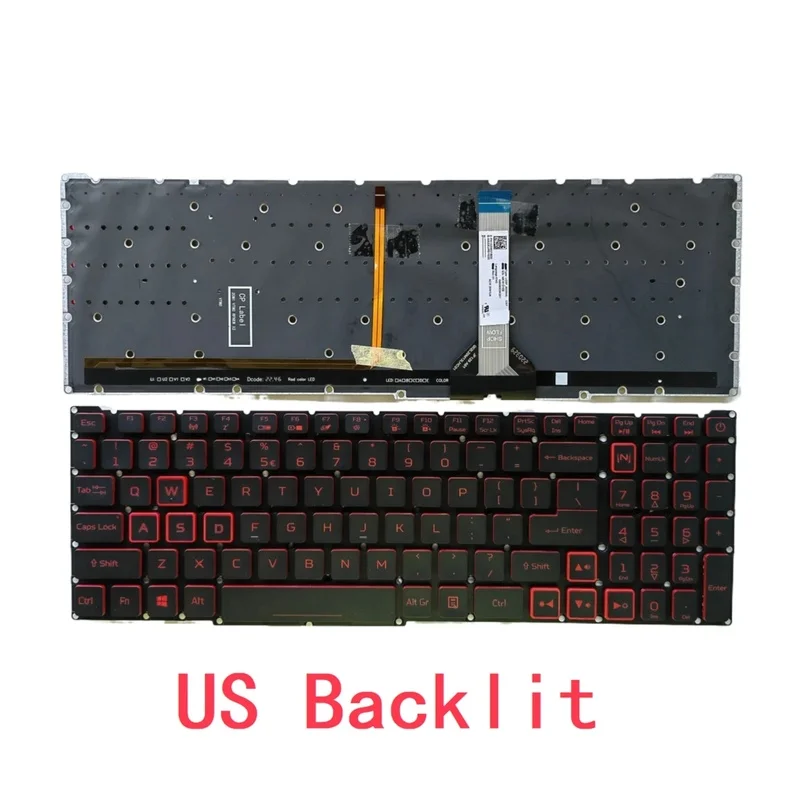 New US Russian Spanish Laptop RGB Keyboard For Acer Nitro 5 AN515-56 AN515-57 AN515-45 Predator Helios 300 PH315-54