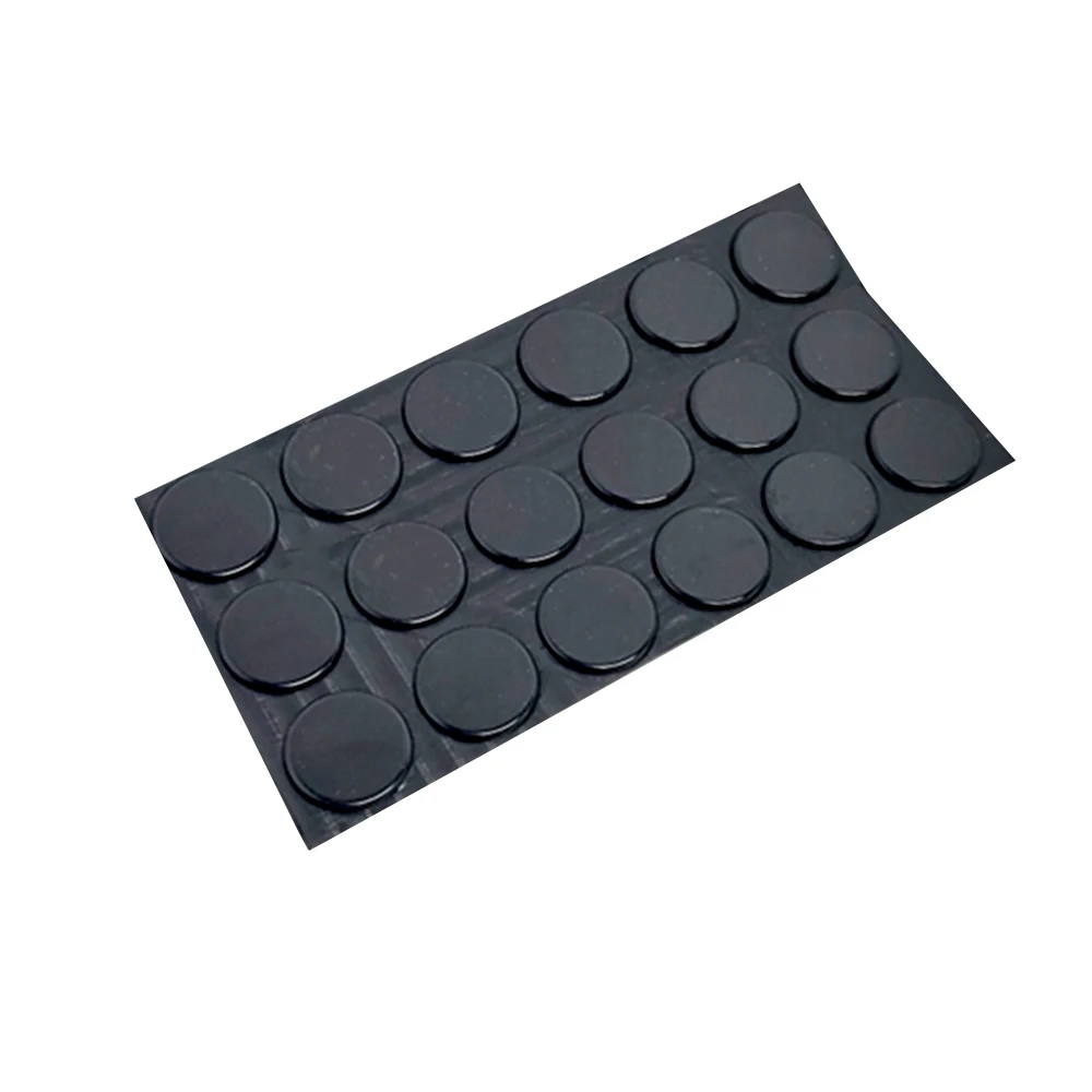 1 Stück Silikon-Kissenmatte, selbstklebende Unterlage, schwarz/transparent, Gummifüße, Schrankstopper, Stoßdämpfer, Klebekissen, Schranktürmatte