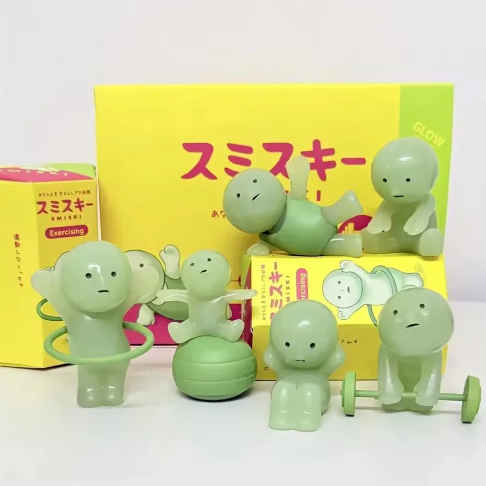 

SMISKI Practice Series Серебристый зеленый Mystery Blind Box Набор из 6 моделей экшн-фигурок Коллекционная игрушка для фанатов и детей