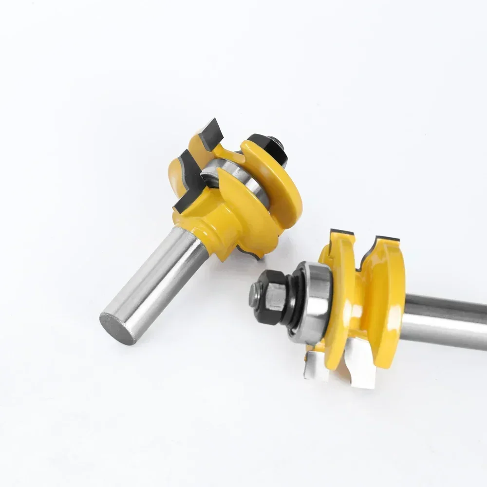 3pcs set 12MM 1/2" Shank Rail & Stile Ogee Blade Cutter Panel Raised Cabinet Router Bit Set Door Tenon Woodworking Tools