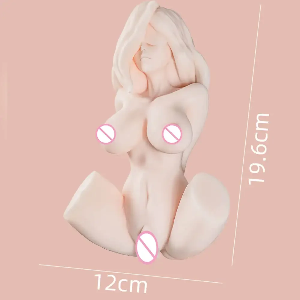 Anime  Silicone Masturbators Sex Toys Soft 18+ 540g 19.6cm-12cm Powerful Sucking Masturbation for Men Vagina Male  Pussy