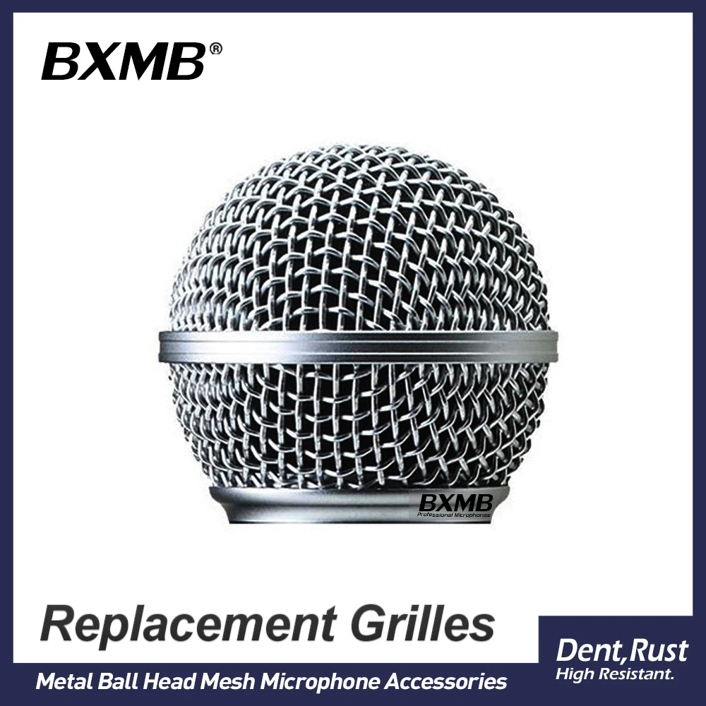 High Quality Replacement Ball Head Mesh Grille For SHURE SM58 SM58LC SM58S SM58SK Wired Wireless Handheld Microphone Accessories