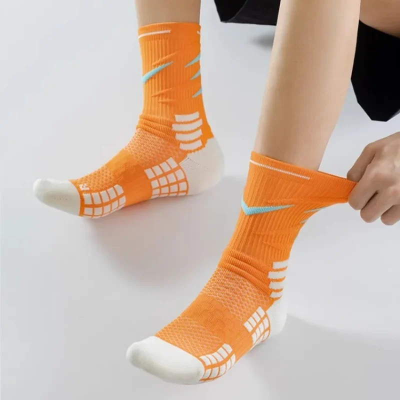 Elite Sportsocken für Herren und Damen, Stoßdämpfung, Basketball, Radfahren, Marathon, Laufen, Handtücher, Sohle, geruchsdicht, schweißabsorbierend – Detail 9