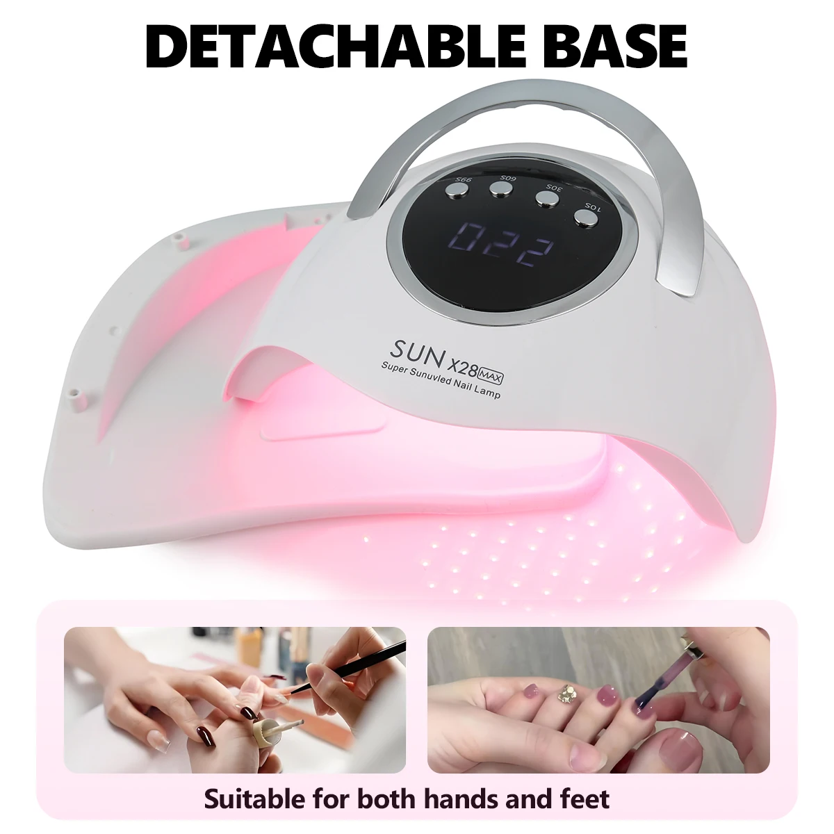 New Upgrade 90 LEDS Nail Dryer Lamp X28MAX Infrared Sensor LED Manicure for Quick Drying All Gel Nail Polish Drying Salon Tools