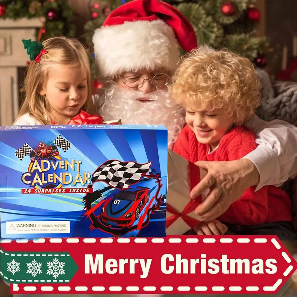 Kerst adventskalender 2025, autospeelgoed Kerst adventskalender Kerst aftelkalender Kerstfeest gunstcadeaus voor jongens en kinderen