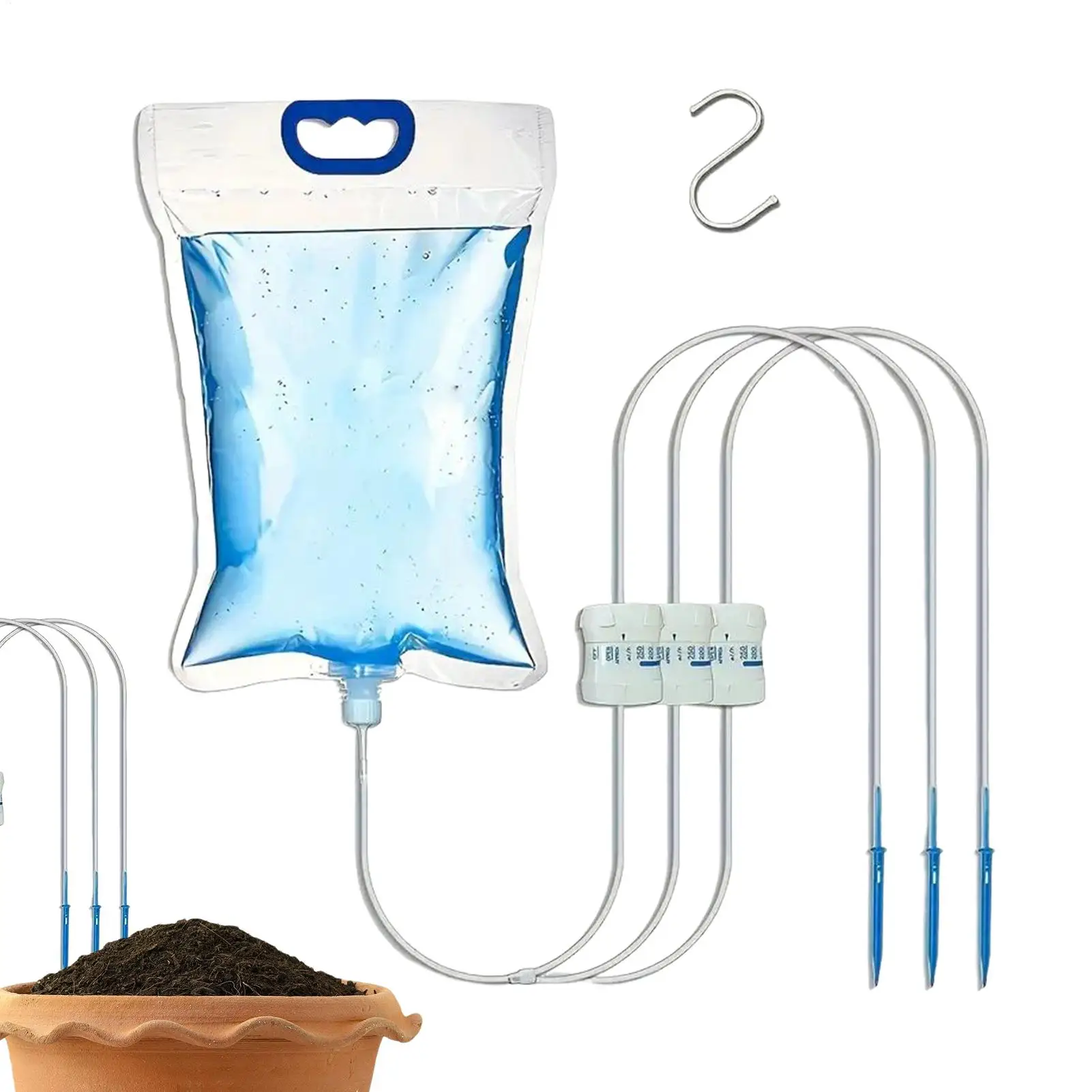 

Мешок для полива сада, автоматическая система полива, мешок для капельного орошения для комнатных растений, мешок для орошения комнатных растений с 4 розетками для квартиры