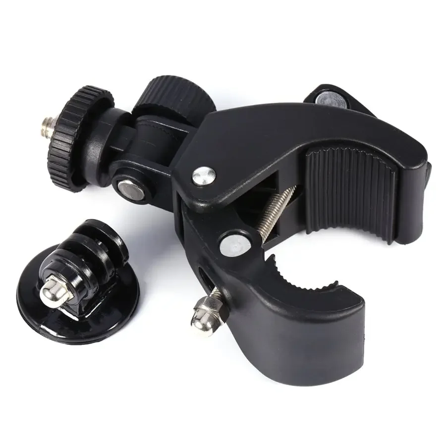 GloryStar siyah bisiklet bisiklet motosiklet gidon kolu kelepçe çubuğu kamera dağı Tripod adaptörü Gopro Hero 1 2 3 3 + 4