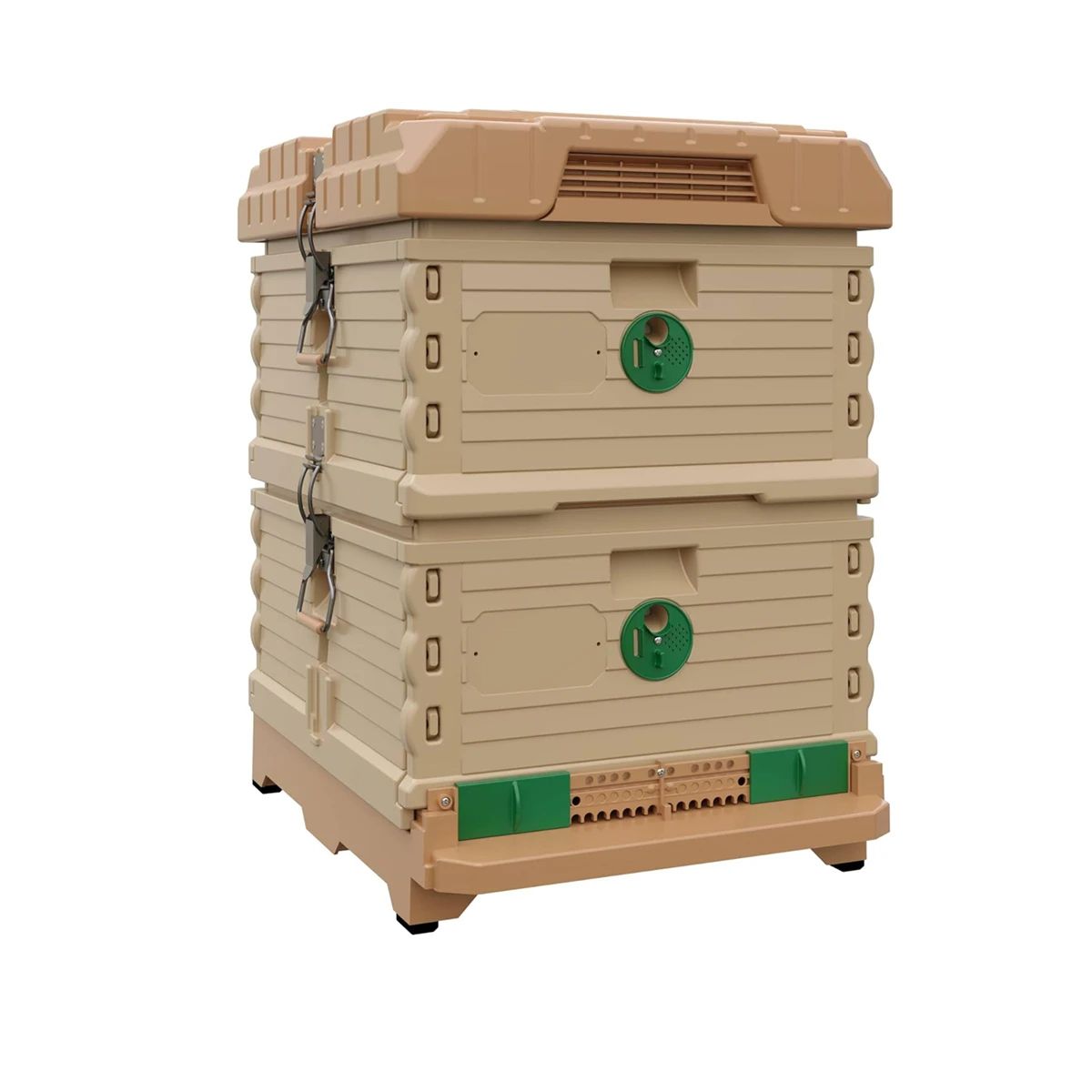 Caja aislante para castor doble, juego de colmena con 20 marcos de abejas de plástico profundo, Langstroth, Kit para principiantes de apicultura de 10 marcos, colmena, 2 cajas