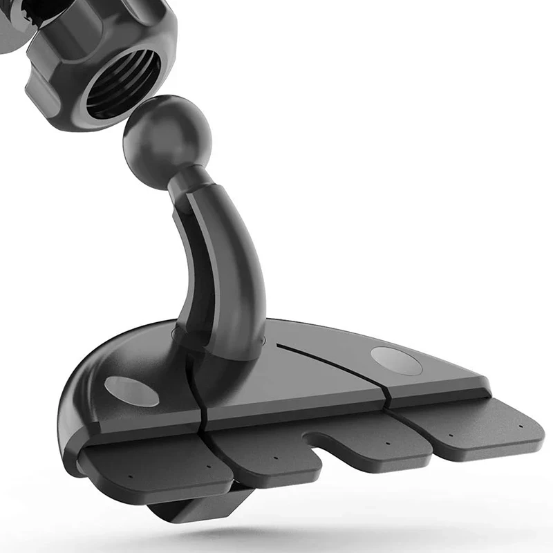 Suporte para Celular com Encaixe para CD de Carro, Acessórios com Base de Cabeça Esférica de 17mm para Montagem em Slot de CD de Carro para iPhone, Samsung, Xiaomi, GPS
