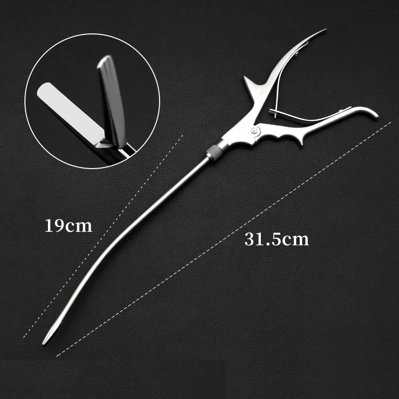 Stainless steel gun-type medullary forceps facial peeling spoon skin separator