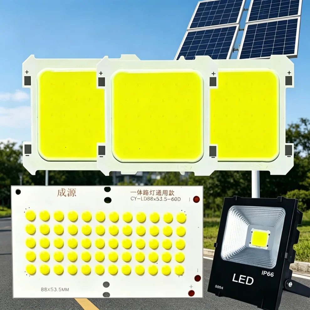 10PCS Solar LED Light Source Chip DC 3V COB Integrated Spotlight Bulb Portable Camping Lamp White Light Replacement Accessories