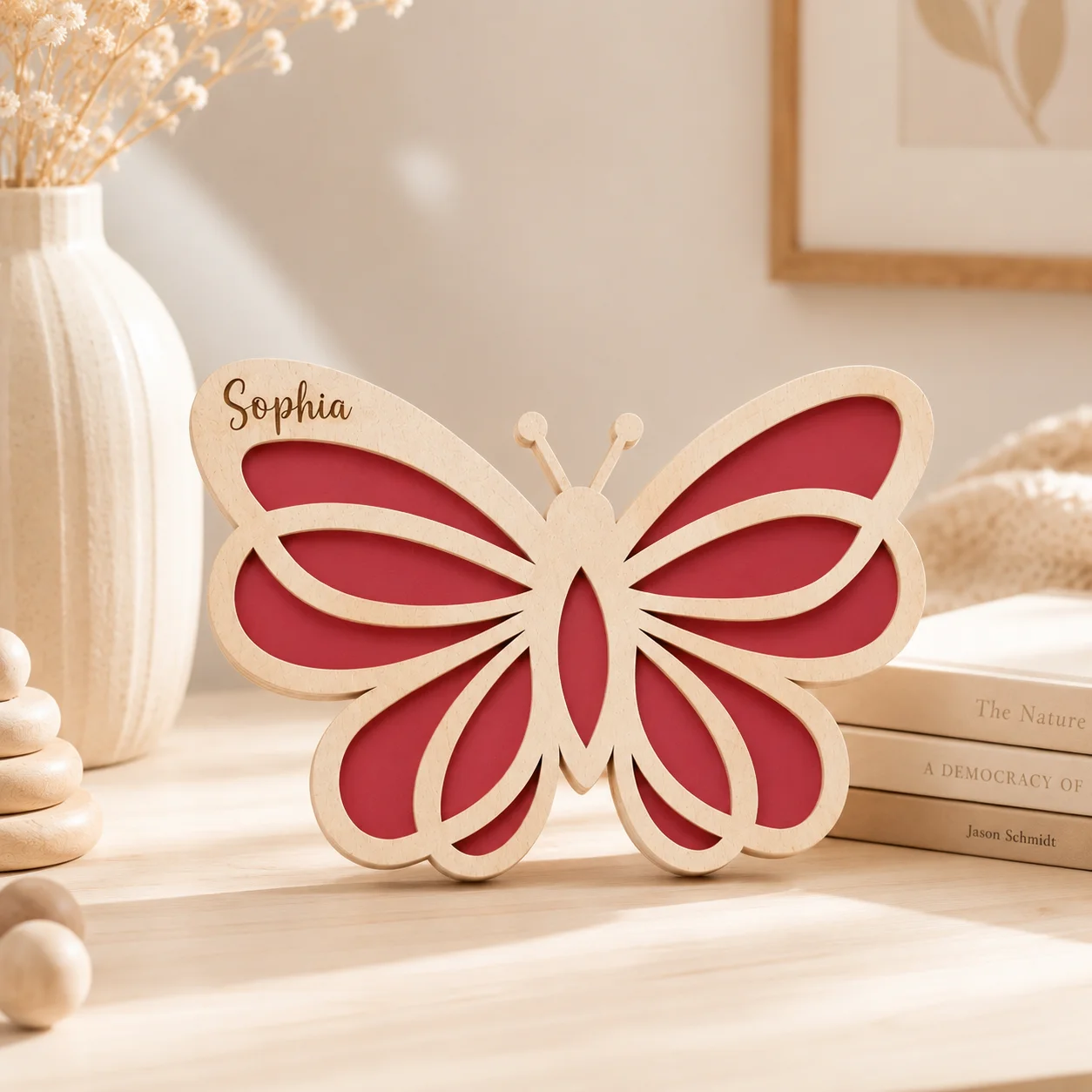 Baby Nursery Decor - Plaque de nom en bois personnalisée