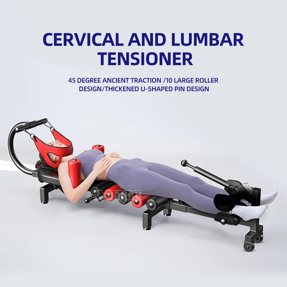 Cervical Spine Lumbar Stretcher Spinal Traction Artifact Height Increase Height Fitness Legs Inverted Machine