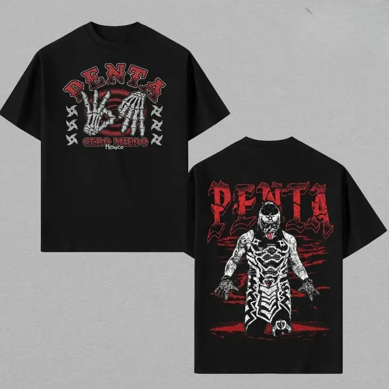 Penta El Zero Miedo Merch 2026 Unisex T-shirt Men Short Sleeve Tops fashion Tee Clothes Causal Y2K Tops