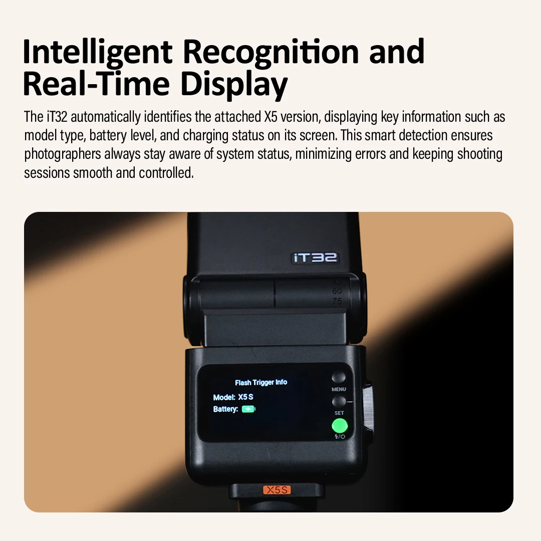 Godox iT32 iFlash Camera Flash X5 C/N/S/F/O Hot Shoe Trigger HSS TTL One System Pocket Flash for Sony Canon Nikon Fuji