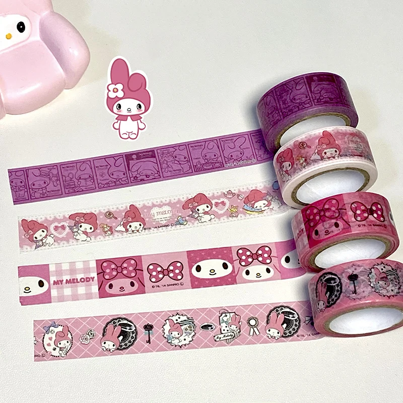 Cute Cartoon Rabbit Decoration Adhesive Masking Washi Tape Kids Gift Scrapbooking Journal Collage Material Sticker Stationery