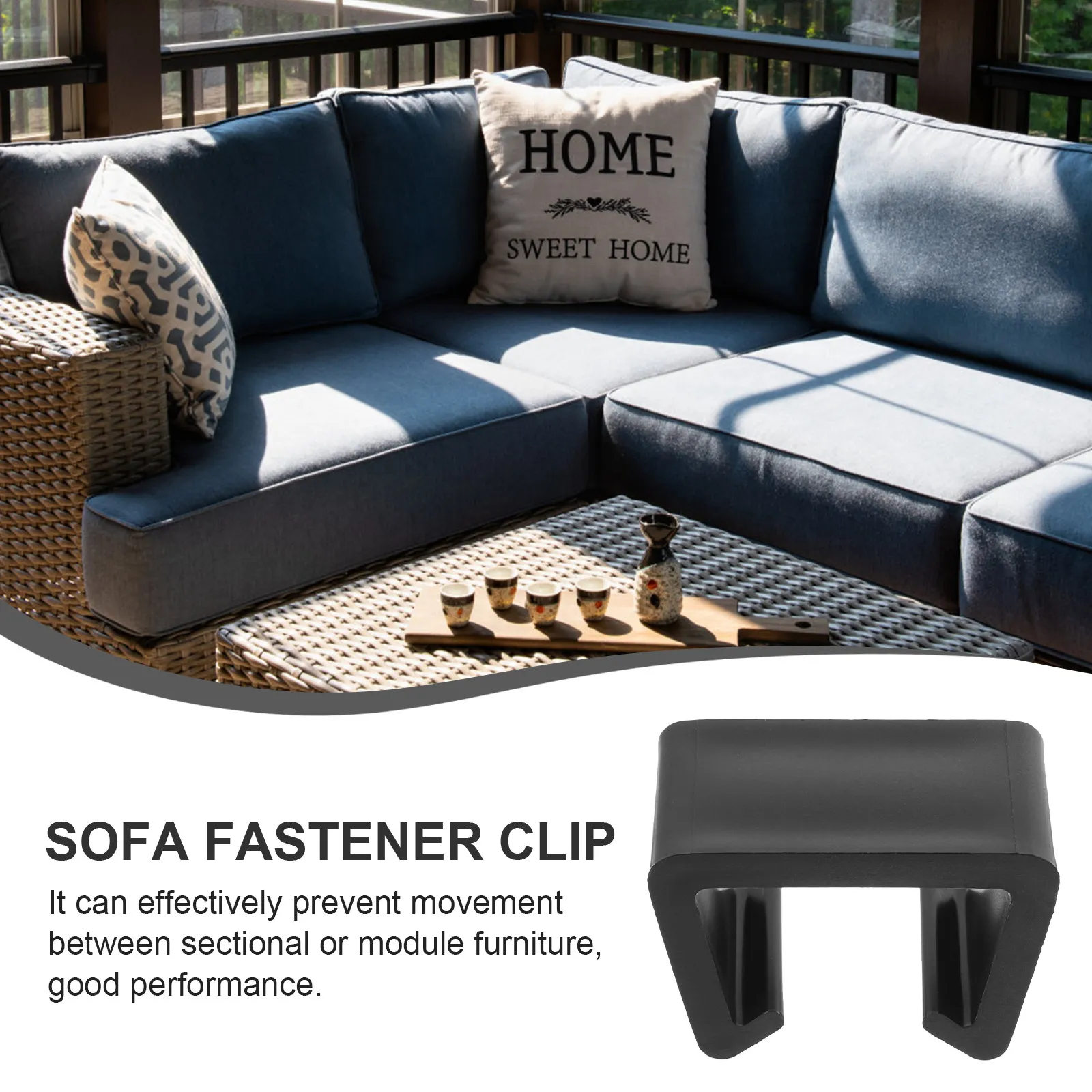 12Pcs Outdoor Furniture Clips Garden Patio Sofa Clamps Wicker Rattan Chair Connectors Sectional Modular Fasteners Tool Free