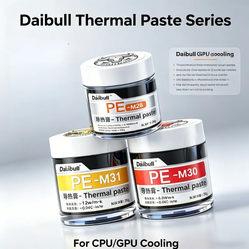 Dalibull High Performance Thermal Paste Processor Thermal Grease 4.18W Thermal Conductivity CPU GPU PS5 Laptop Gaming Console
