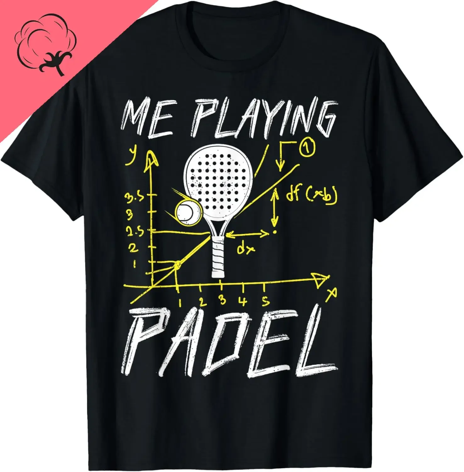 

Me Playing Padel Math Formula Graphic T-Shirt Funny Padel Tennis Player