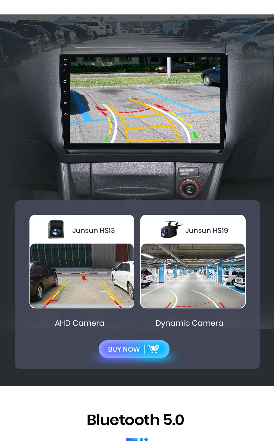 Junsun Autoradio für VW Volkswagen Caddy 2005-2015 mit CarPlay, Android Auto, FM, RDS, DSP, BT, GPS-Navigation, Lenkradfernbedienung, HD IPS Touchscreen, Plug & Play Multimedia-Player, Freisprechfunktion, Original-Autostil-Haupteinheit – Detail 16