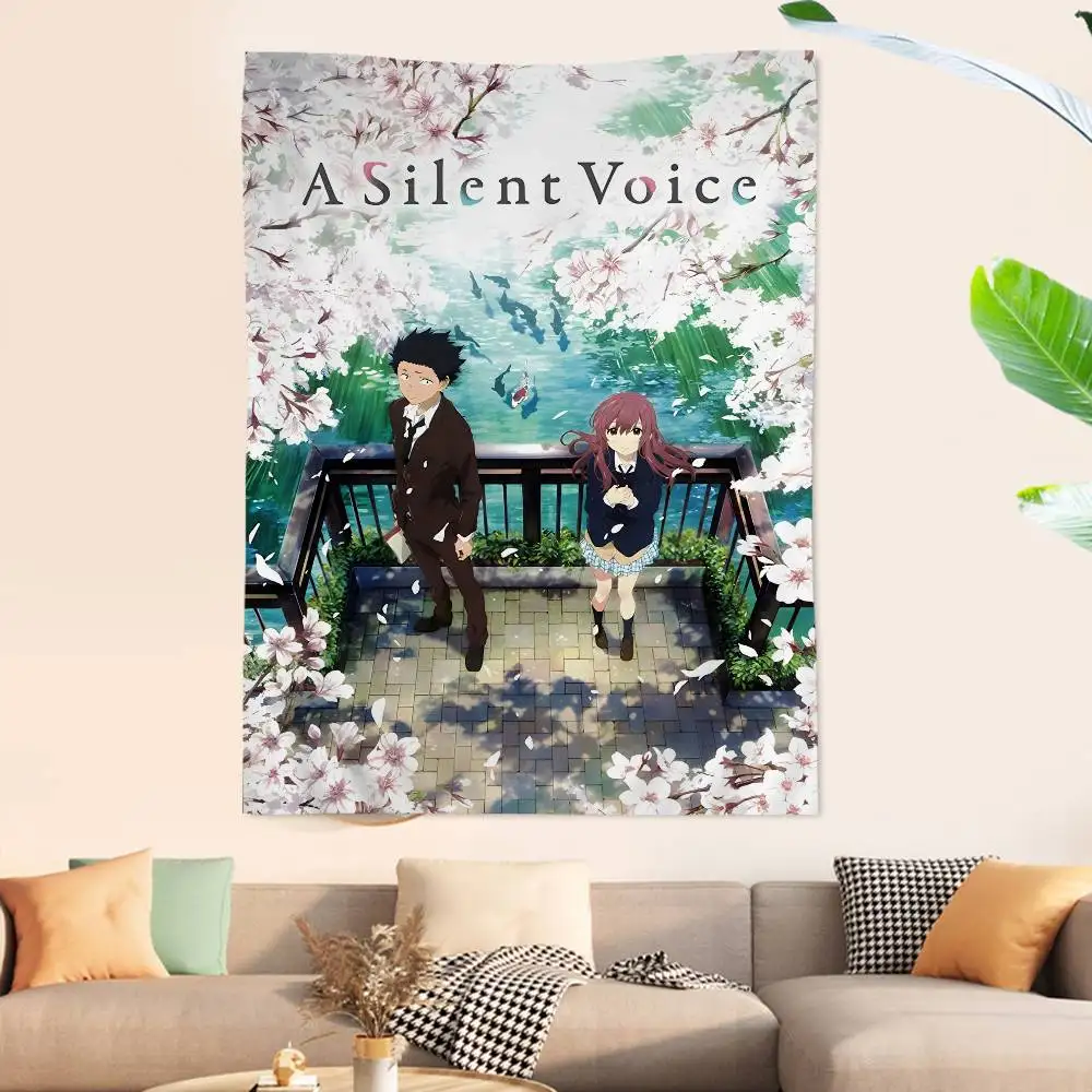 

A Silent Voice Anime Chart Tapestry Home Decoration hippie bohemian decoration divination Wall Hanging Home Decor