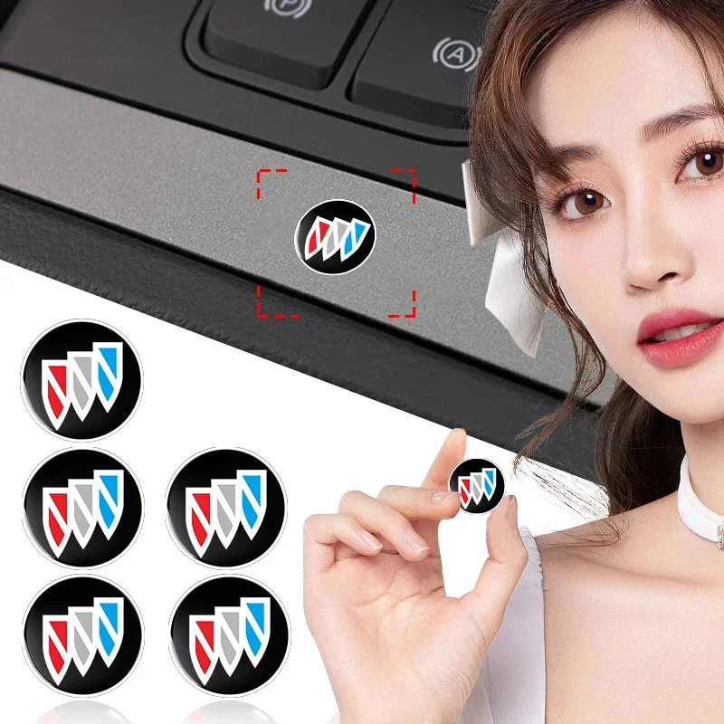 

New 14mm Fob Car Logo Sticker for Car Remote Control Key For Buick Envision GS GL6 GL8 Avenir Riviera Lesabre Velite Verano