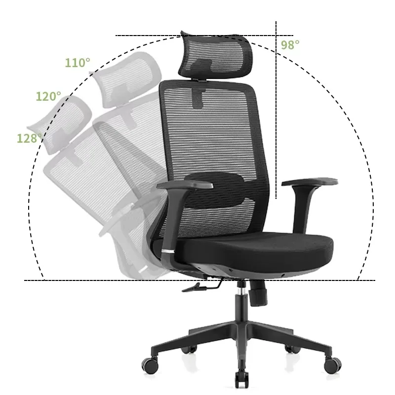 Adjustable seat mechanism office orthopedic support reclining mesh administrative computer chair