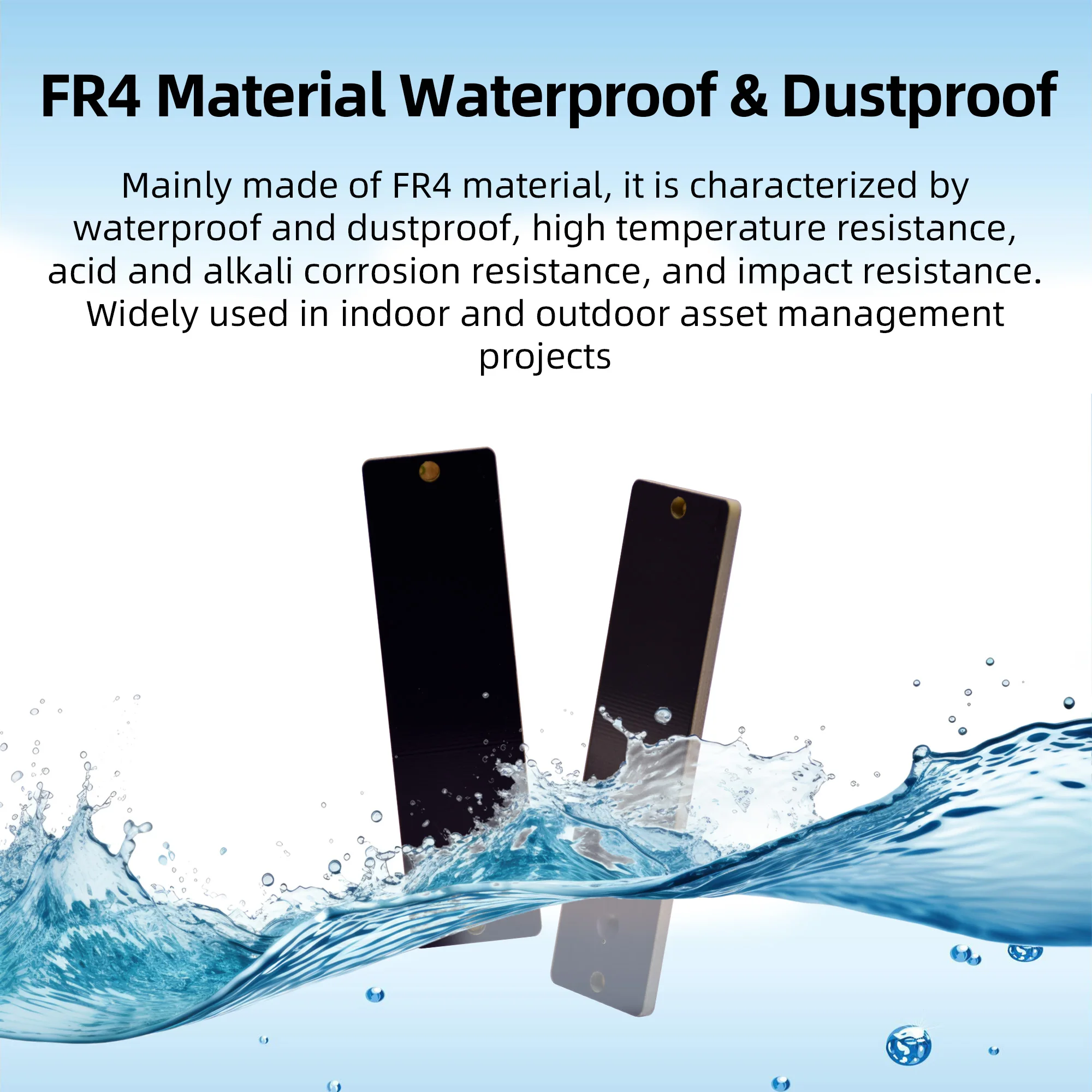 10 ชิ้น/ล็อตกันน้ํา 860 ~ 960MHz Long Range Anti-โลหะ UHF ป้าย RFID สติกเกอร์แท็กสําหรับ UHF Reader รถบรรทุก Park Management