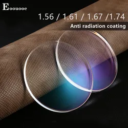 1.56 1.61 1.67 1.74 Anti Radiation Optical Prescription Glasses Aspherical Myopia Hyperopia Reading Thin Single-Vision Lenses
