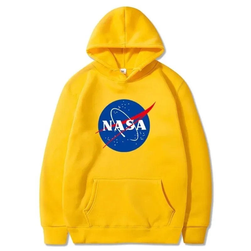 New NASA printed hoodie sweatshirt autumn men\'s and women\'s hoodie fashion casual hip hop street undershirt sports hoodie set