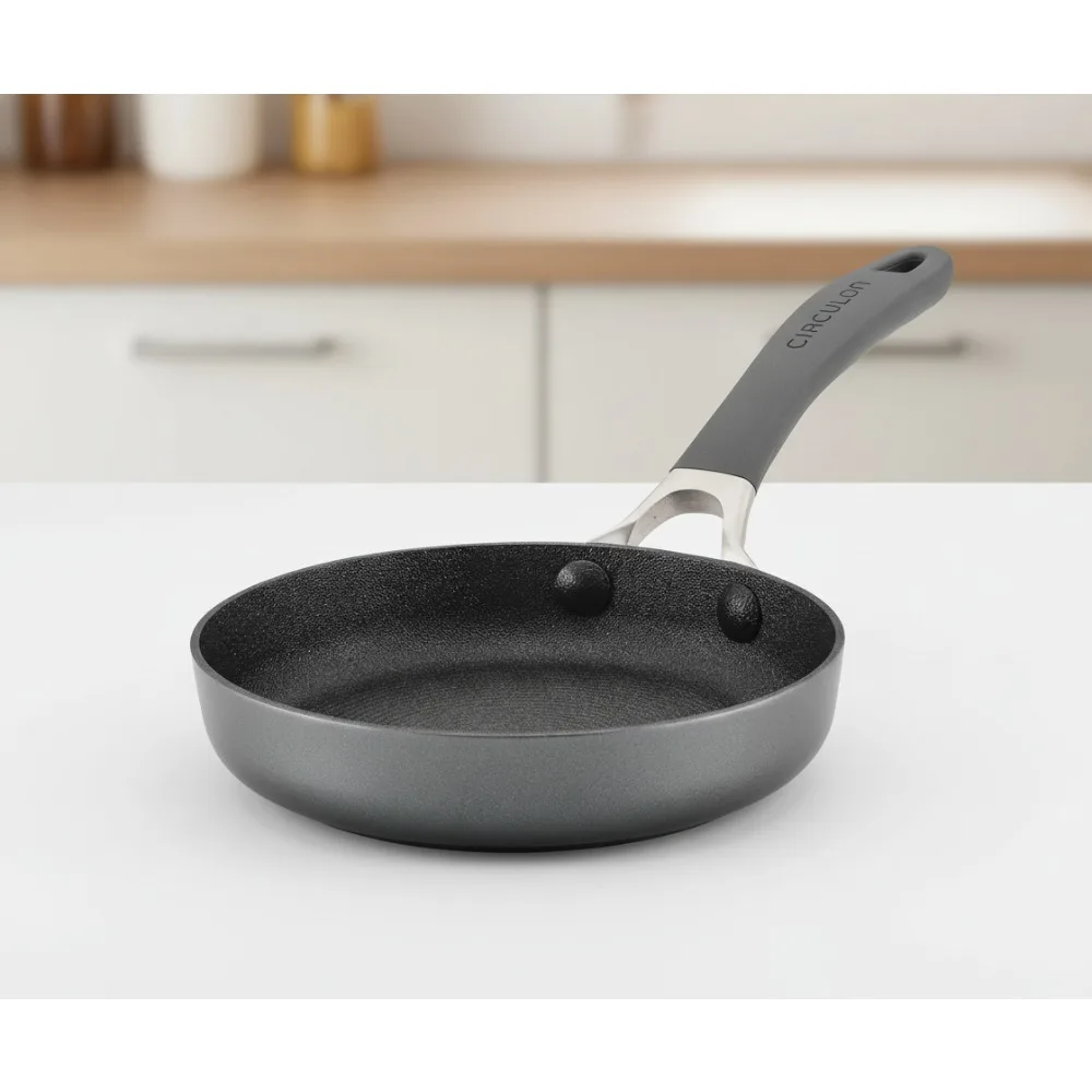 

6.25 Inch Nonstick Induction Fry Pan with Scratch Defense, Dishwasher Safe Mini Skillet for Small Kitchen