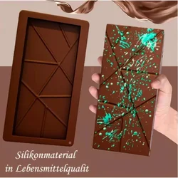 Chocolate Bar Silicone Mold Baking  Food Grade Silicone Break Pastry Chocolate Mold Pistachio Spatula Kitchen Accessories