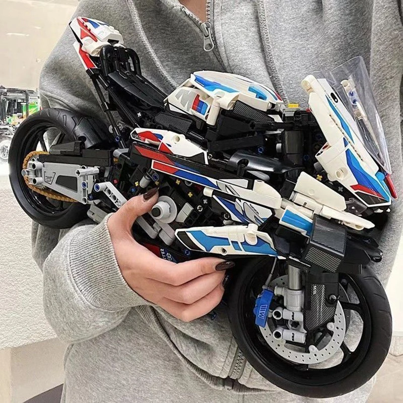 Technical M1000RR motorcycle 42130 building kit model including display stand suitable for motorcycle enthusiasts the best gift