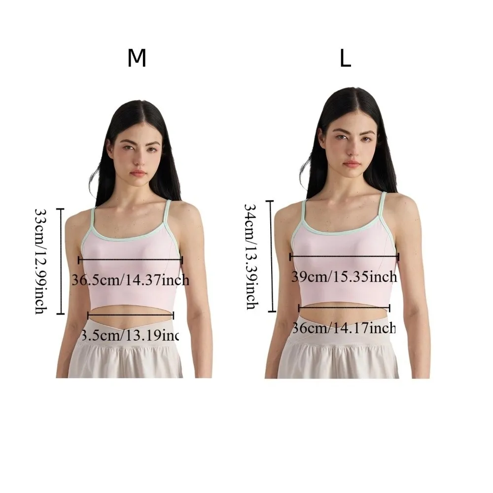 سترة رياضية بألوان متباينة تسمح بمرور الهواء، ملابس داخلية مريحة لليوجا، تصميم فتل الرطوبة، حمالة صدر للياقة البدنية #6
