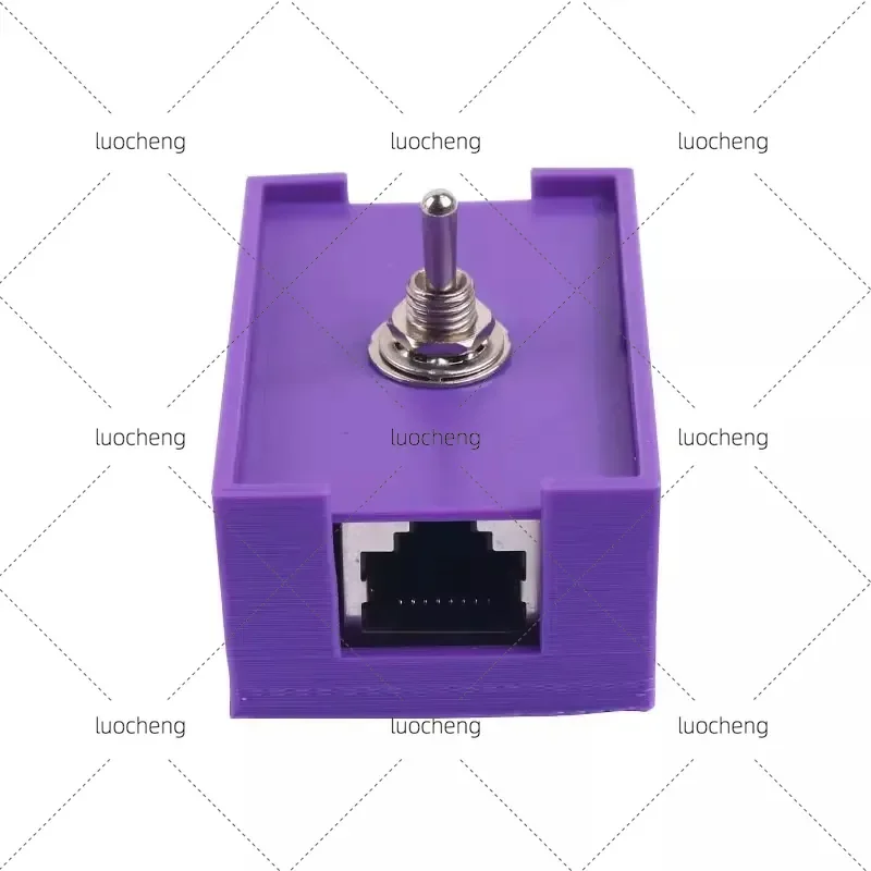 for Network Cable Switch RJ45 Twisted Pair Anti Theft Network Line Control Lightning Protection Crystal Head with Shell