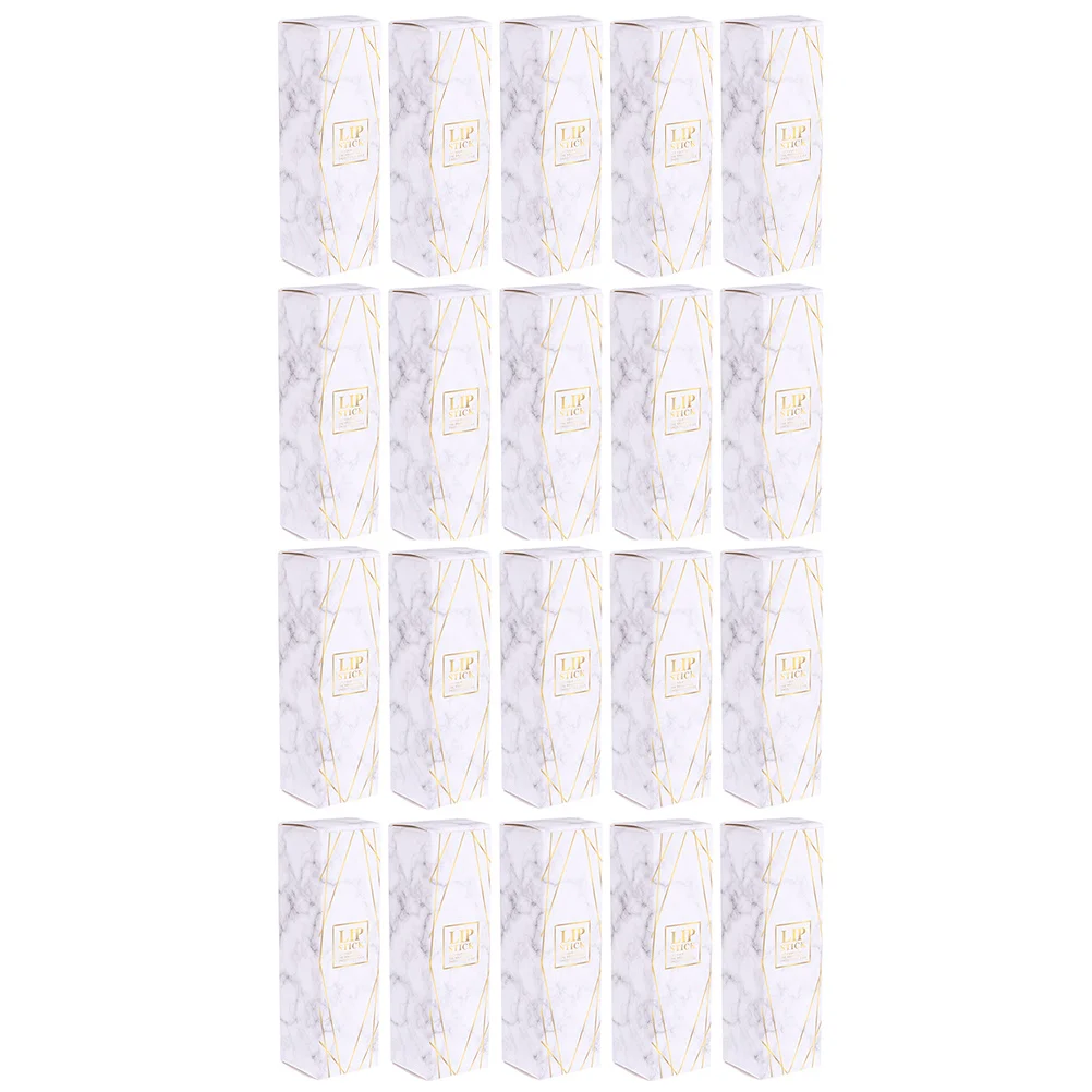 

50Pcs Empty Lipstick Box Paper Lipstick Container for Cosmetics Storage Lip Gloss Tube Box Gift Case Portable Elegant Design