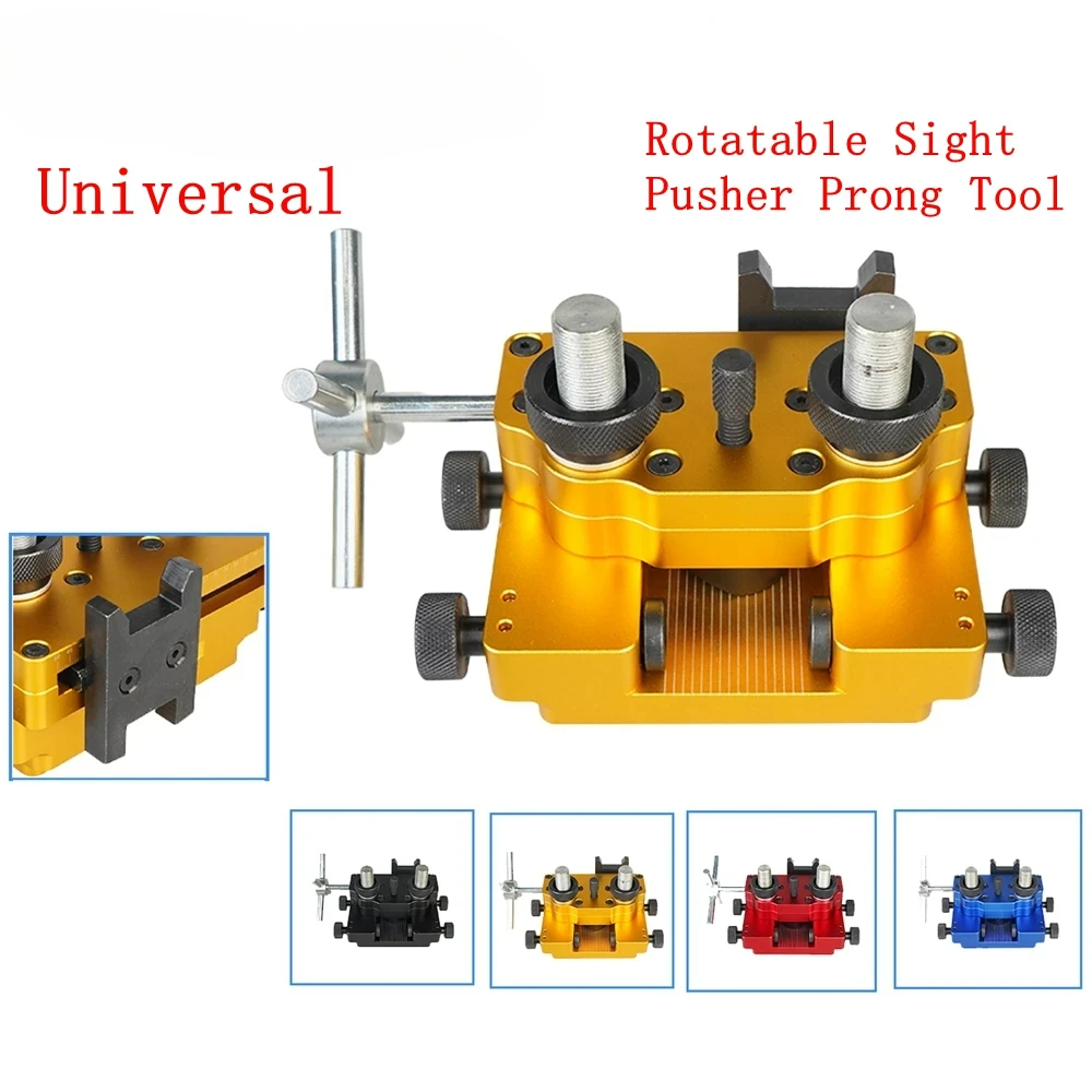 Universal Sight Pusher Tool With Rotatable Sight Prong Strong Aluminum Frame Sight Adjustment Tool Removal Tool For Slides