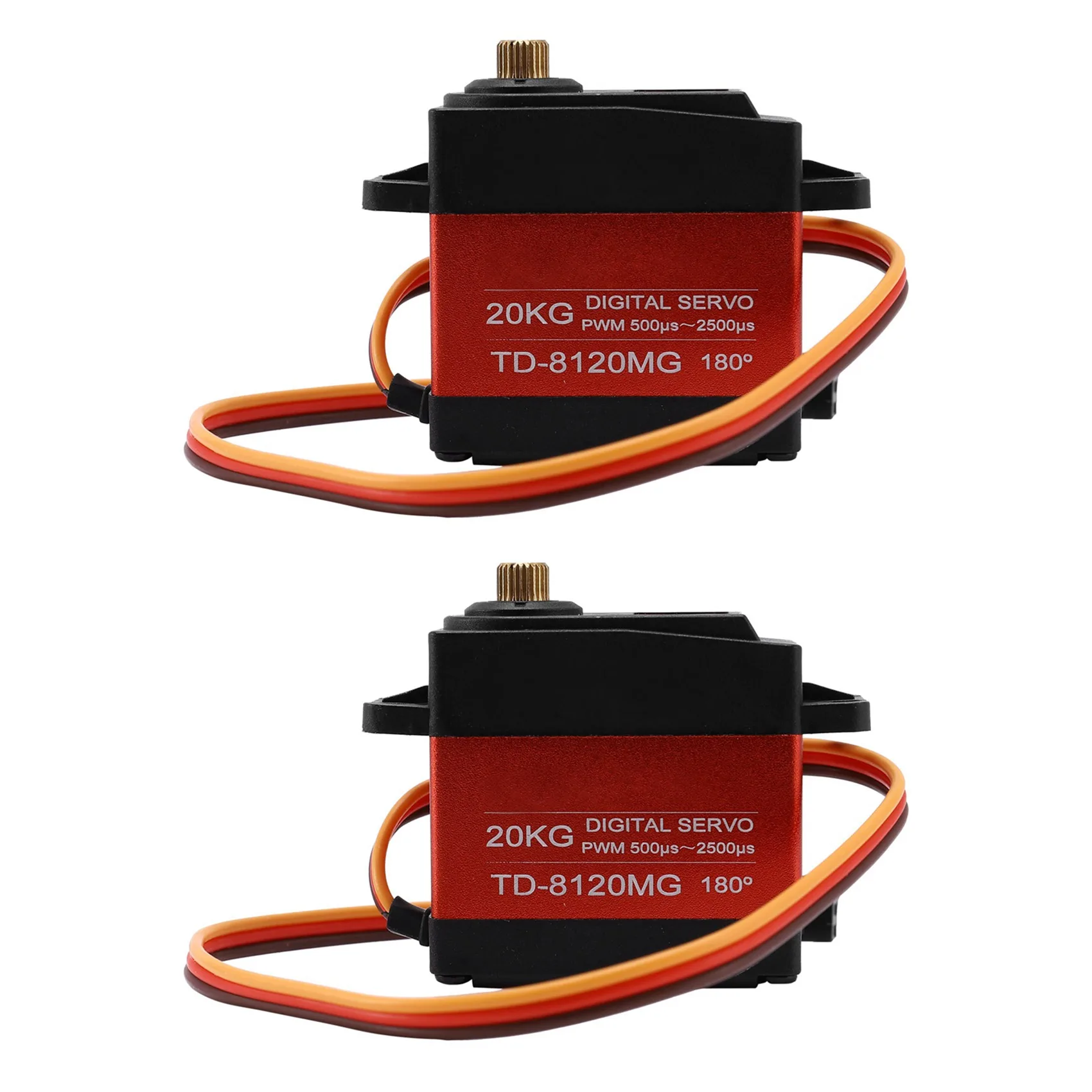 

B05C-2X TIANKONGRC Td-8120Mg Водонепроницаемый цифровой сервопривод с металлической шестерней и высоким крутящим моментом 20 кг, 180 углов для радиоуправляемой модели автомобиля с дистанционным управлением