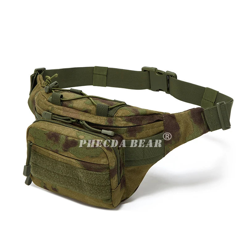 1000D a-tacs fg camouflage waist bag hunting tactical bag cycling cross-body bag fishing waist bag outdoor range bag