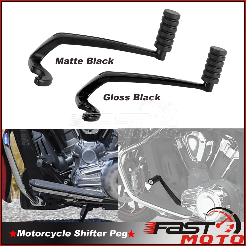 For Indian Vintage 2020-2021 Challenger Dark Horse Springfield Dark Horse 16-21 Motorcycle Heel Shifter Lever W/ Peg Shift Pegs