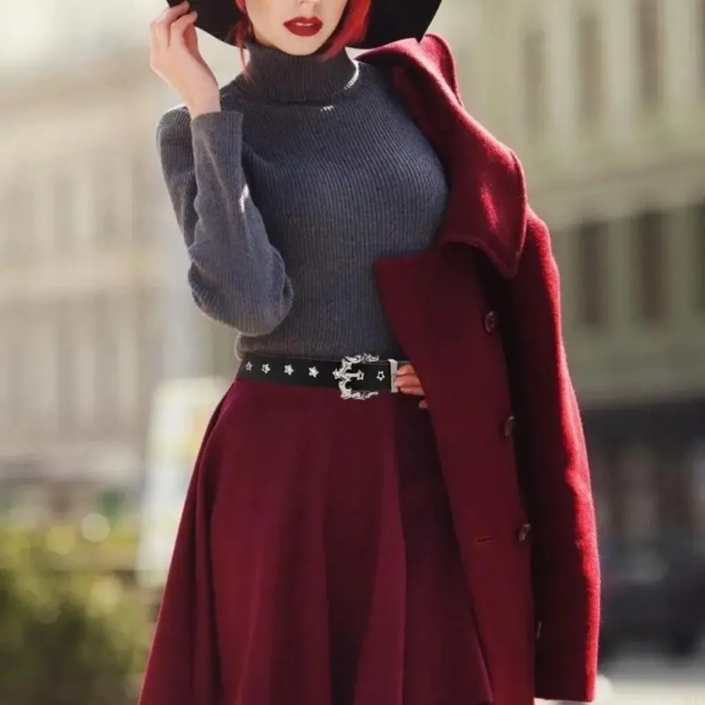 

Новый пояс с заклепками в стиле панк, пояс из искусственной кожи с металлической пряжкой, регулируемые поясные ремни