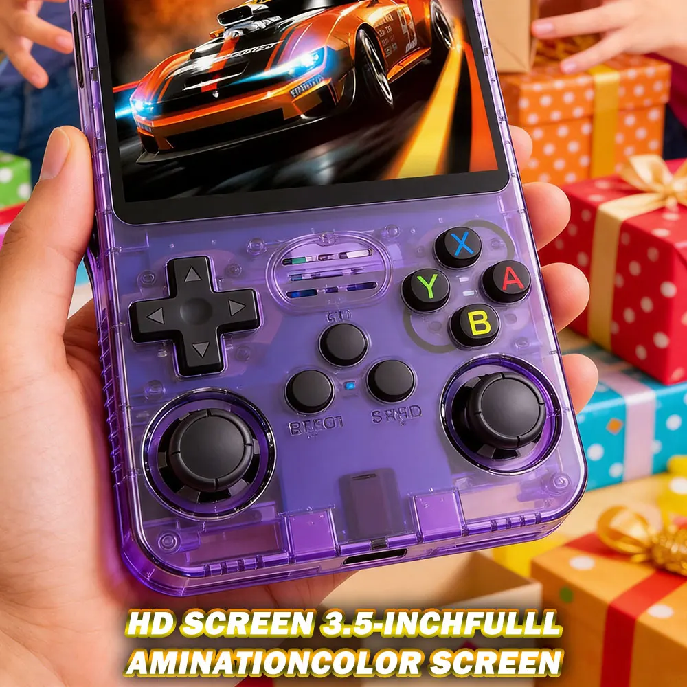 R36s game console pro max Retro Handheld Video Game Player Linux System 3.5-inch 64G/128G Portable Handheld Video Player